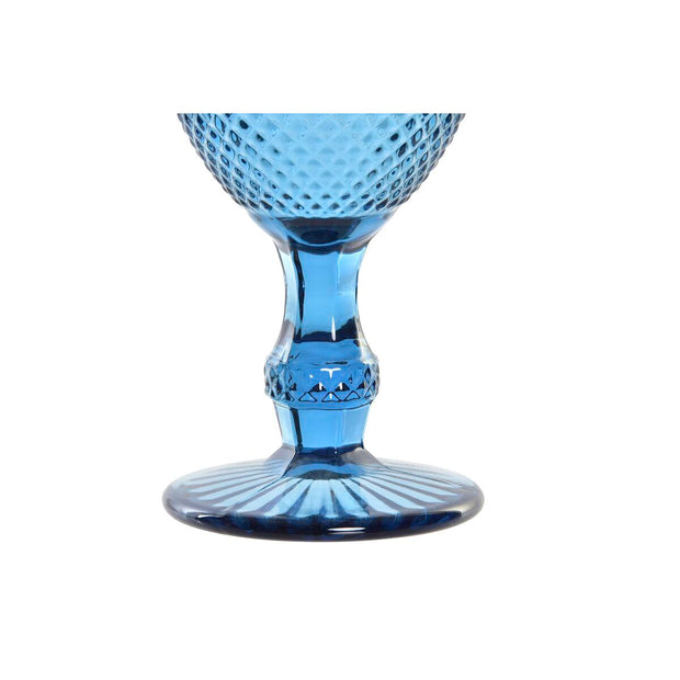 Glas DKD Home Decor Kristall Blau (325 ml)