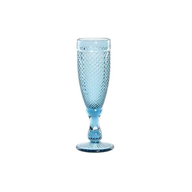 Glas DKD Home Decor Kristall Blau (150 ml)