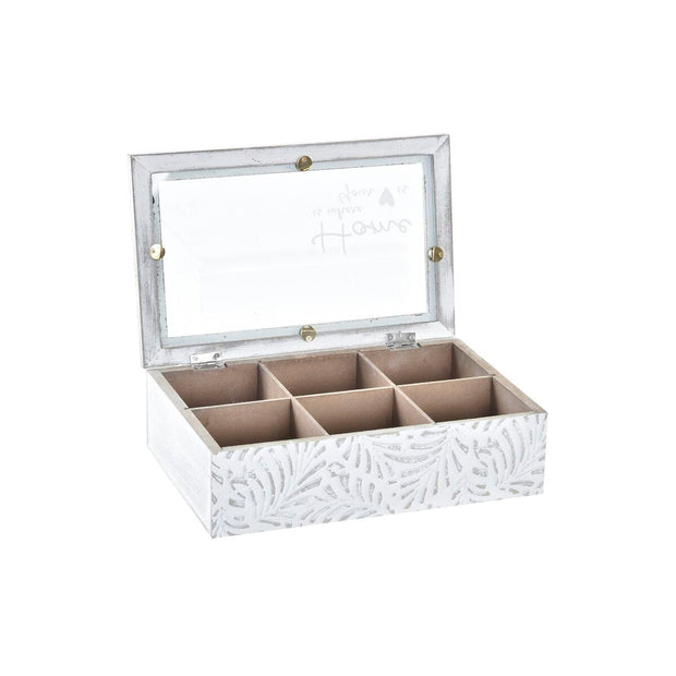 Teebox DKD Home Decor Kristall MDF (24 x 15 x 7 cm)