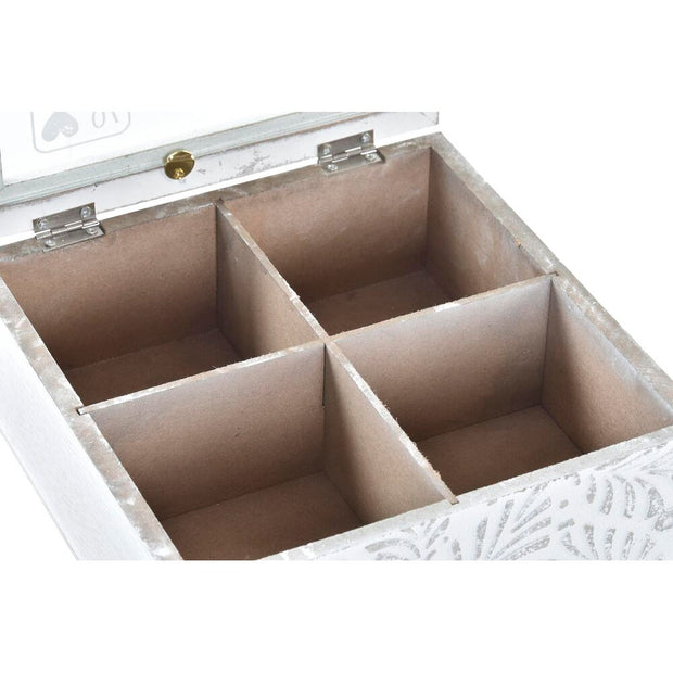 Teebox DKD Home Decor Kristall MDF (19 x 19 x 7 cm)