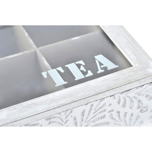 Teebox DKD Home Decor Kristall MDF (19 x 19 x 7 cm)