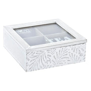 Teebox DKD Home Decor Kristall MDF (19 x 19 x 7 cm)