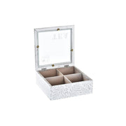 Teebox DKD Home Decor Kristall MDF (19 x 19 x 7 cm)