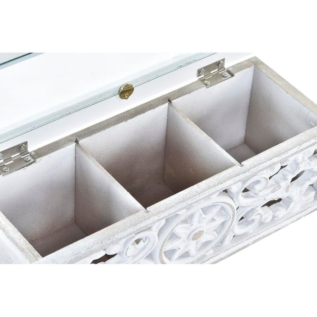Teebox DKD Home Decor Kristall MDF (24 x 9 x 8 cm)