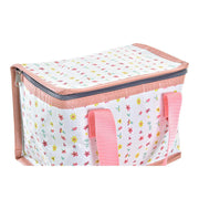 Cool Bag DKD Home Decor Coral Green Yellow PP Nylon (21 x 14 x 13 cm) (3 Units)