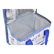 Cool Bag DKD Home Decor Red Blue PP Nylon (21 x 14 x 13 cm) (2 Units)