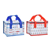 Cool Bag DKD Home Decor Red Blue PP Nylon (21 x 14 x 13 cm) (2 Units)