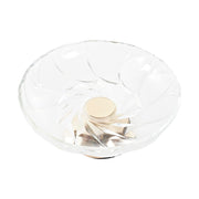 Schale DKD Home Decor Kristall Golden Metall Durchsichtig (25 x 25 x 11 cm)