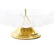 Obstschale DKD Home Decor Golden Durchsichtig Kristall Metall (25 x 25 x 29 cm)