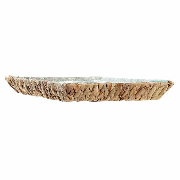 Tablett für Snacks DKD Home Decor Kristall natürlich Durchsichtig Faser (33 x 33 x 5 cm)