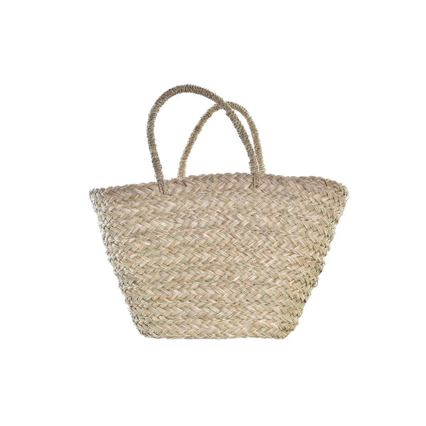 Beach Bag DKD Home Decor Beige Pink Polyester (56 x 27 x 30 cm) (2 Units)