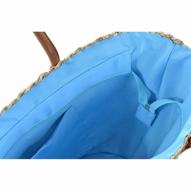 Beach Bag DKD Home Decor Blue Pink Polyester PU (56 x 27 x 30 cm) (2 Units)