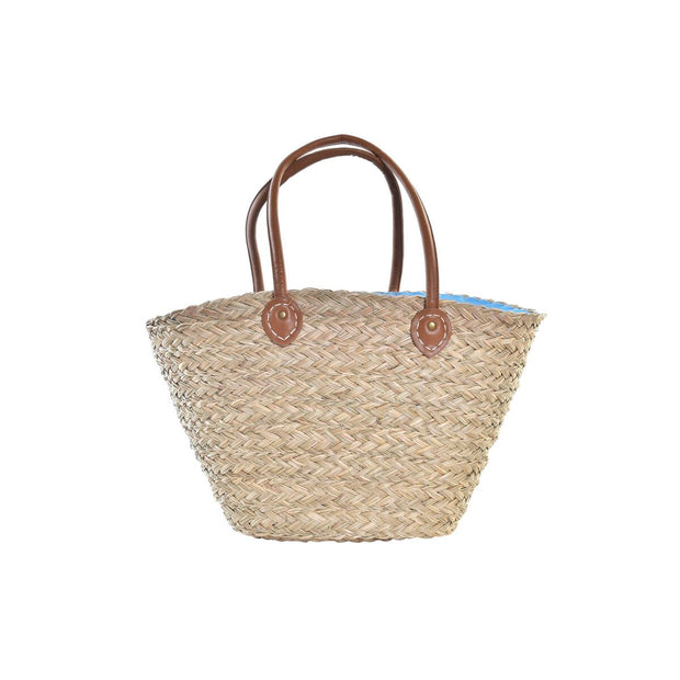 Beach Bag DKD Home Decor Blue Pink Polyester PU (56 x 27 x 30 cm) (2 Units)