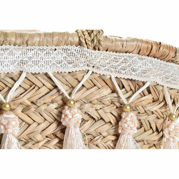 Bag DKD Home Decor Natural Polyester White (59 x 16 x 30 cm)