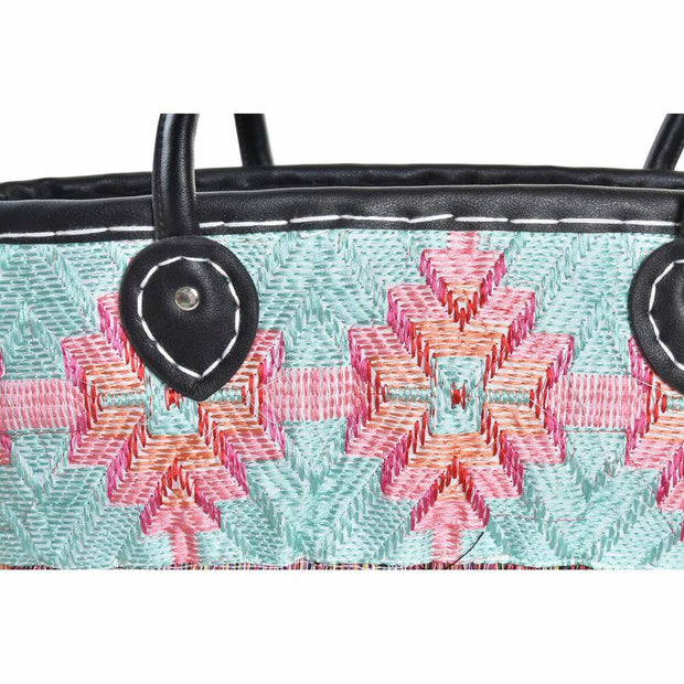 Beach Bag DKD Home Decor Polyester Multicolour PU (56 x 27 x 30 cm) (2 Units)