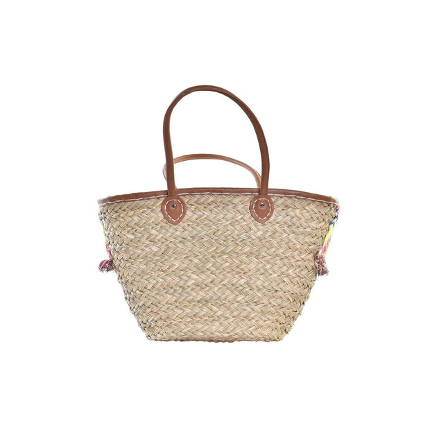 Beach Bag DKD Home Decor Polyester Multicolour PU (56 x 27 x 30 cm) (2 Units)