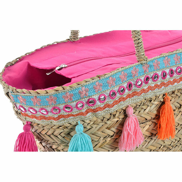 Bag DKD Home Decor Polyester Multicolour 10 % Polyester Straw (51 x 16 x 30 cm)
