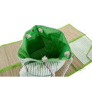 Beach Bag DKD Home Decor Mat Orange Green Yellow (44 x 12 x 54 cm) (3 Units)