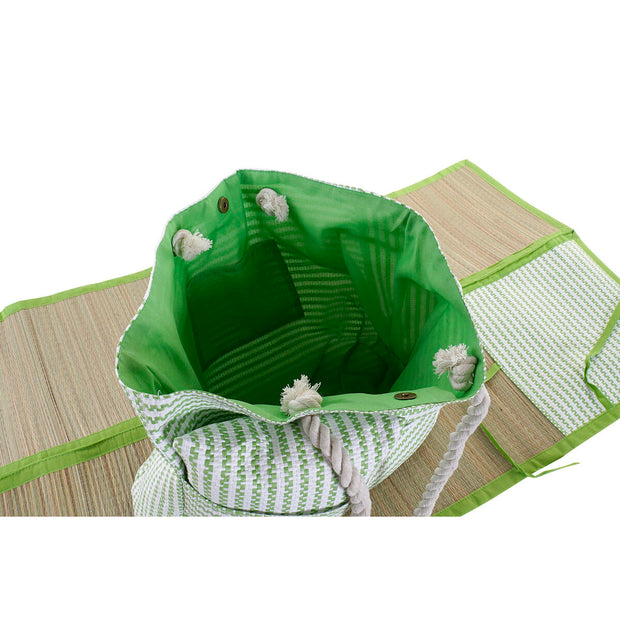 Beach Bag DKD Home Decor Mat Orange Green Yellow (44 x 12 x 54 cm) (3 Units)
