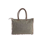 Bag DKD Home Decor Grey Polyester Leather 80 % cotton (51 x 20 x 41 cm)