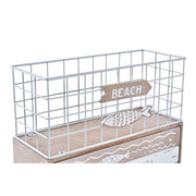 Box-Schmuckkästchen DKD Home Decor Fische Metall Holz (26,5 x 10,5 x 28,5 cm)