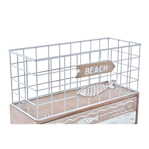 Box-Schmuckkästchen DKD Home Decor Fische Metall Holz (26,5 x 10,5 x 28,5 cm)