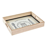 Schale DKD Home Decor natürlich Kristall Holz (40 x 30 x 6 cm)