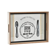 Schale DKD Home Decor natürlich Kristall Holz (40 x 30 x 6 cm)