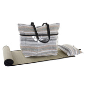 Beach Bag DKD Home Decor Canvas Grey Blue Brown Polyester Green PVC (44 x 23 x 62 cm) (2 Units)