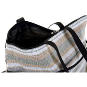 Beach Bag DKD Home Decor Canvas Grey Blue Brown Polyester Green PVC (44 x 23 x 62 cm) (2 Units)