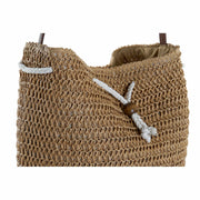 Shoulder Bag DKD Home Decor Natural Beige Polyester Fibre (44 x 28 x 38 cm) (2 Units)