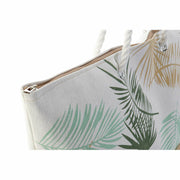 Beach Bag DKD Home Decor Beige Brown Polyester Green (60 x 16 x 42 cm)