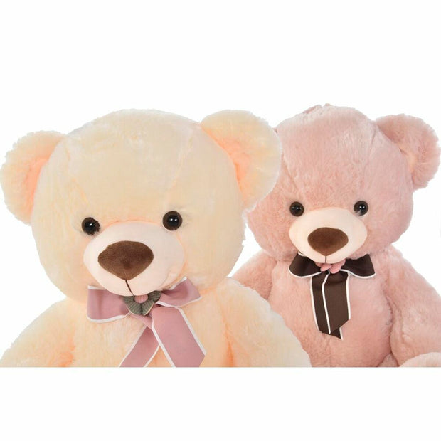 Teddy Bear DKD Home Decor Lasso Beige Brown Polyester Children's Bear (2 Units)