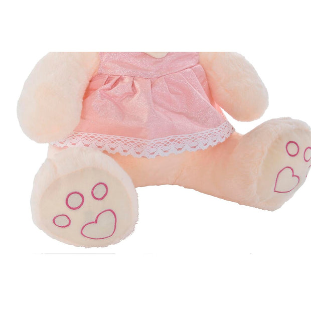 Teddy Bear DKD Home Decor Beige Pink Polyester Green Children's Bear (2 Units)