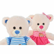 Teddy Bear DKD Home Decor Beige Blue Pink Polyester Children's Bear (2 Units)