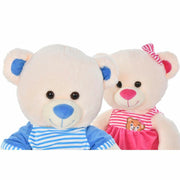 Teddy Bear DKD Home Decor Beige Blue Pink Polyester Children's Bear (2 Units)