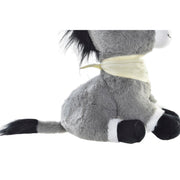 Fluffy toy DKD Home Decor Donkey Grey Brown Polyester Children's (2 Units)