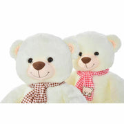 Teddy Bear DKD Home Decor Red Polyester White Burgundy Children's Scarf (2 Units)