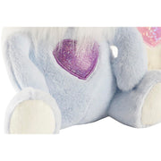 Fluffy toy DKD Home Decor Beige Blue Pink Polyester White Children's animals (4 Units)