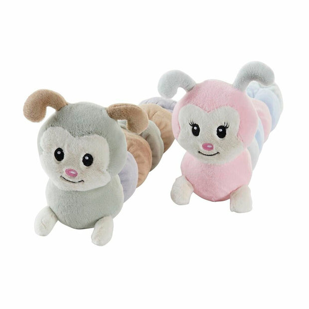 Fluffy toy DKD Home Decor Caterpillar Polyester Children's Multicolour (2 Units)