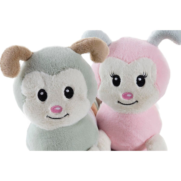 Fluffy toy DKD Home Decor Caterpillar Polyester Children's Multicolour (2 Units)