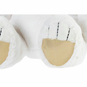 Teddy Bear DKD Home Decor Bow tie Golden Polyester White Children's Bear