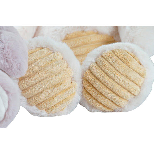 Fluffy toy DKD Home Decor Grey Beige Pink Brown Polyester Children's animals (4 Units)