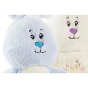 Fluffy toy DKD Home Decor Grey Blue Pink Polyester Rabbit White Children's (4 Units)