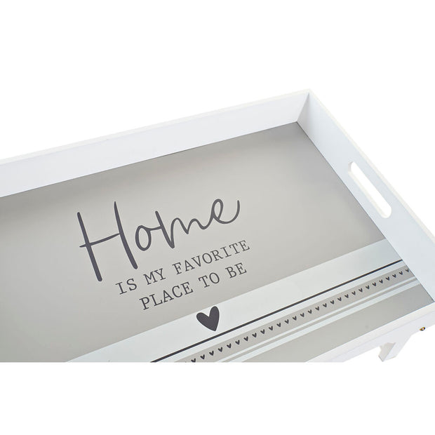 Schale DKD Home Decor MDF Weiß (73 x 35 x 29 cm)