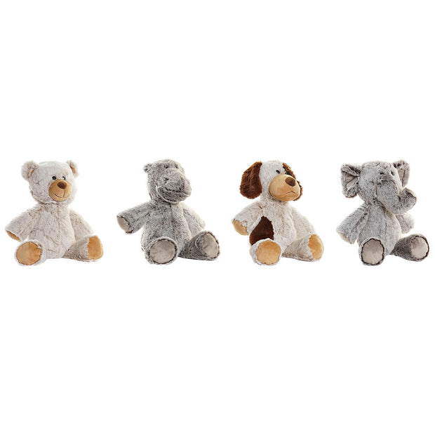 Fluffy toy DKD Home Decor Polyester Children's animals (30 x 20 x 42 cm) (4 Units)