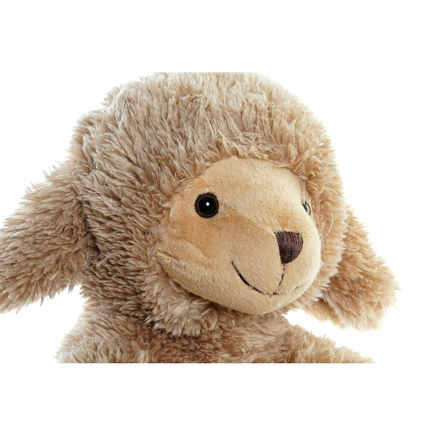 Fluffy toy DKD Home Decor Brown Polyester White Children's Ship (2 Units)