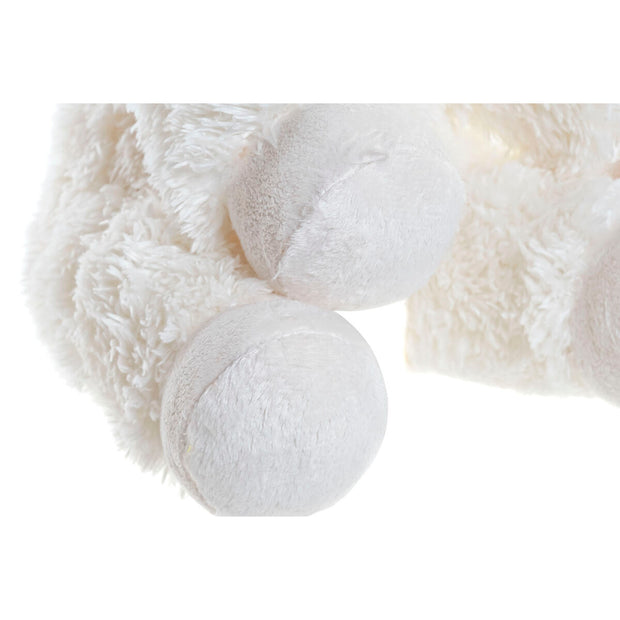 Fluffy toy DKD Home Decor Brown Polyester White Children's Ship (2 Units)