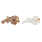 Teddy Bear DKD Home Decor Brown Polyester White Children's Lying (2 Units)