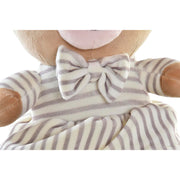 Teddy Bear DKD Home Decor Beige Polyester White Children's Dress (2 Units)